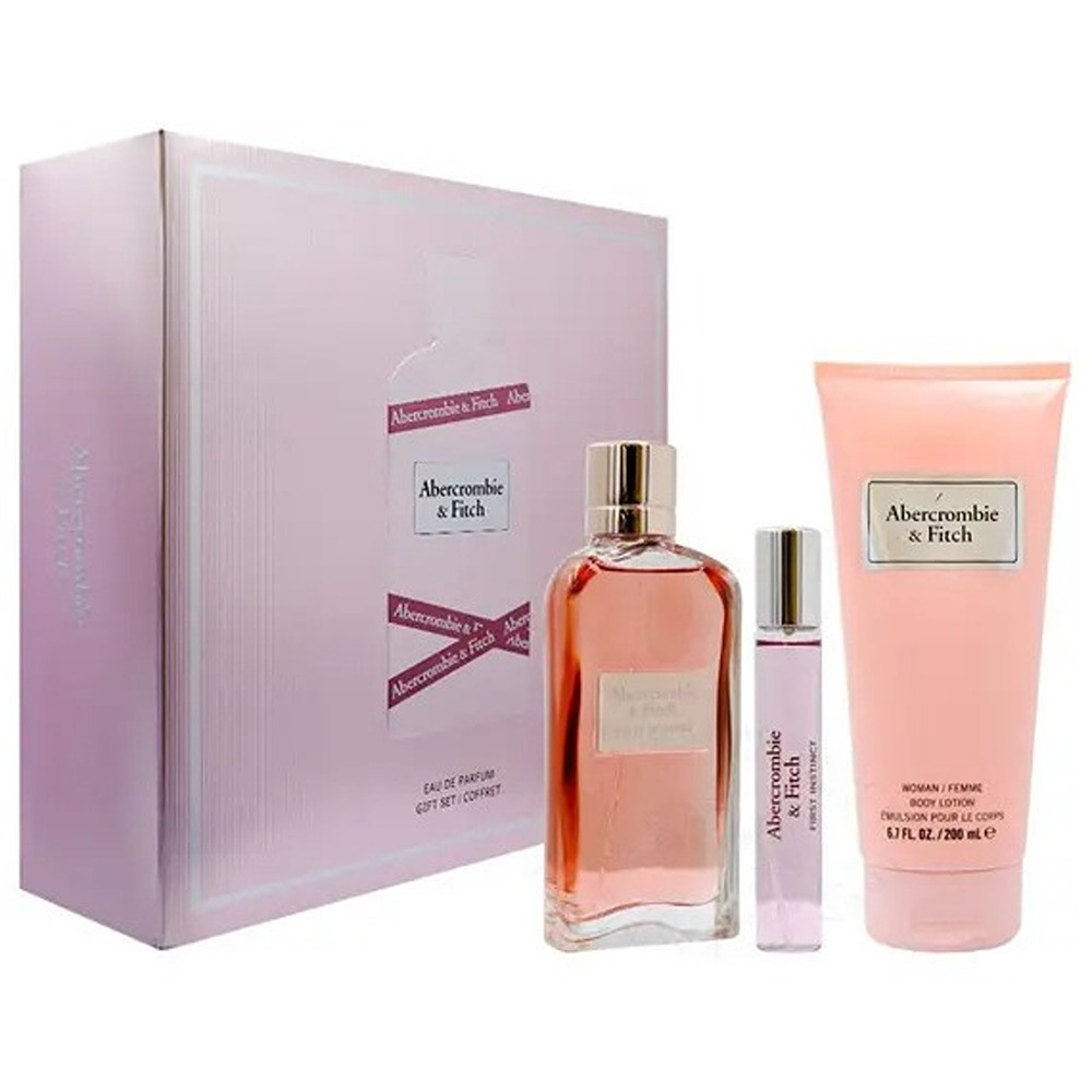 Abercrombie & Fitch First Instinct Women Set Eau De Parfum 100Ml + Eau De Parfum 15Ml + Body Lotion 200Ml