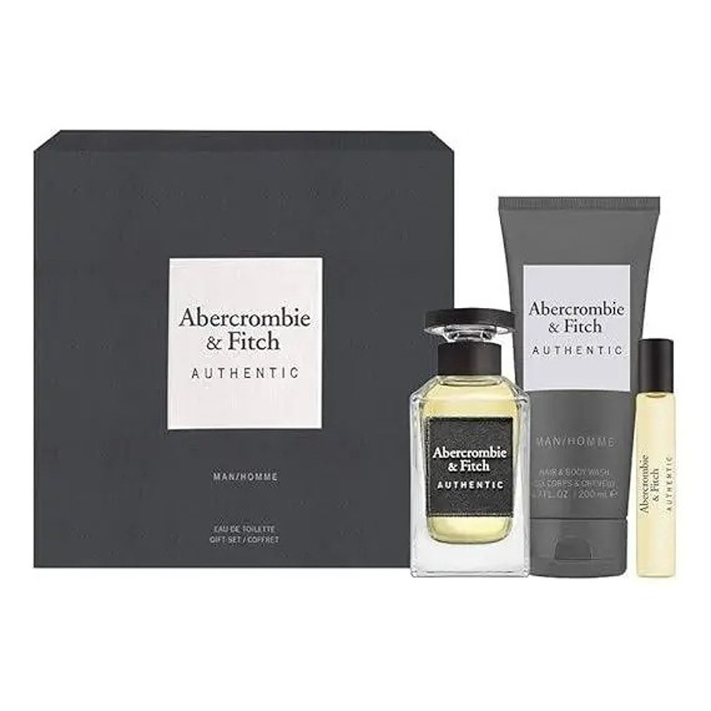 Abercrombie & Fitch Authentic For Men Eau De Toilette 100Ml + 15Ml + Hair & Body Wash 200Ml