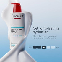 Eucerin Advanced Repair Lotion, Fragrance Free, 16.9 Fl Oz/500 Ml