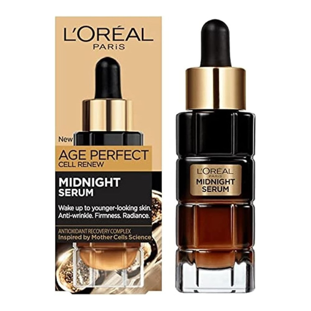 L’Oreal Paris Midnight Serum Cell Renew, Age Perfect Anti-Oxidant Recovery Complex Night Serum For Anti- Wrinkle, Firmness And Radiance, 30Ml