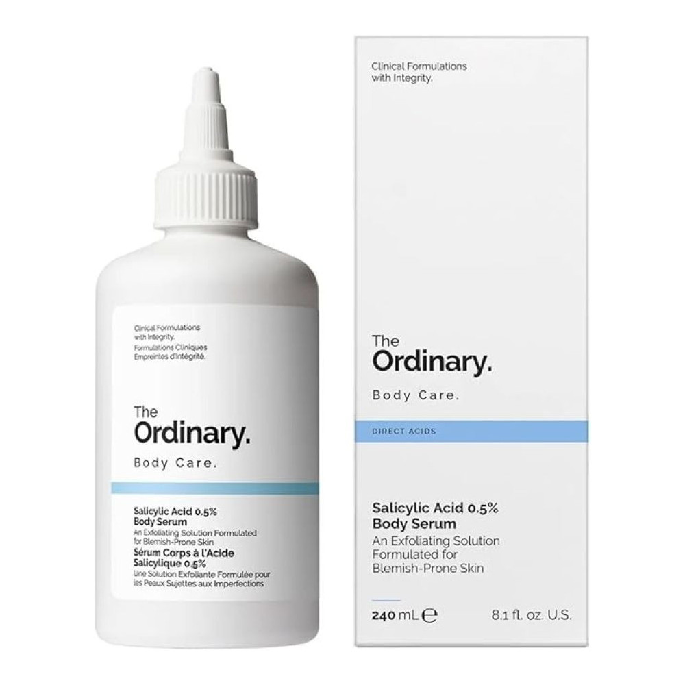 The Ordinary Salicylic Acid 0.5Percentage Body Serum (240Ml) – Exfoliating Treatment For Softening Rough, Bumpy Skin And Refining Texture From Neck To Toe