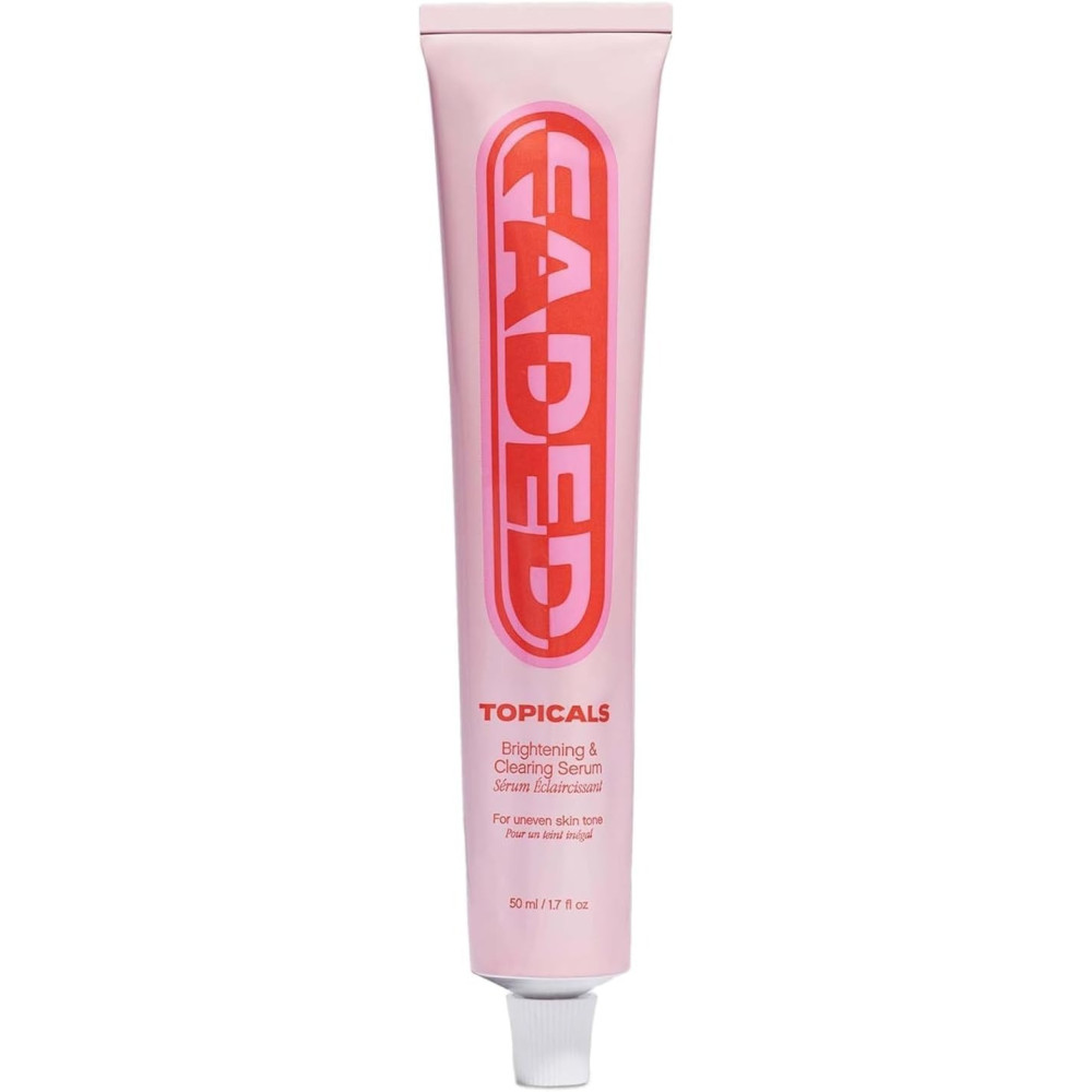 Topicals Faded Brightening And Clearing Serum, Reduces Discoloration, Post-Blemish Marks, Scars And Spots, Contains Kojic Acid And Niacinamide, Dermatologist-Tested, Vegan, Cruelty-Free, 1.7 Fl Oz/50Ml