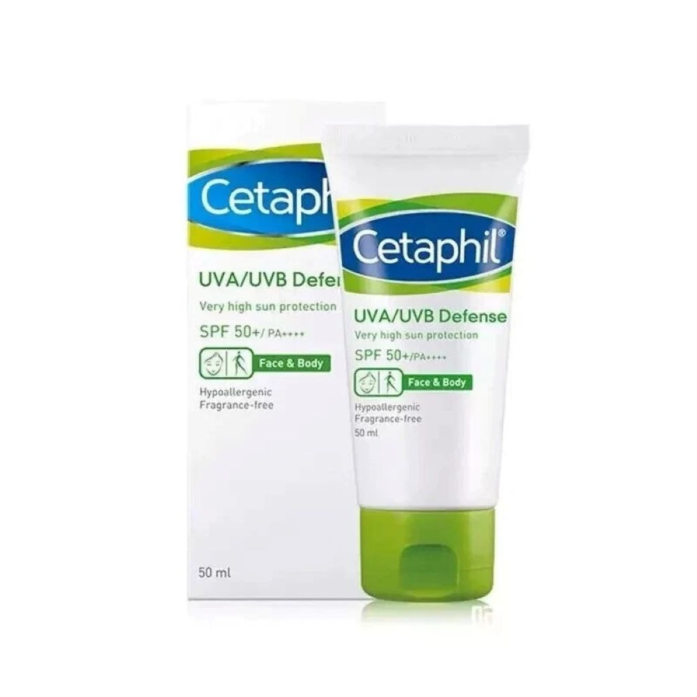 Cetaphil Sunscreen Uva/Uvb Defence Face And Body Spf 50+ 50Ml