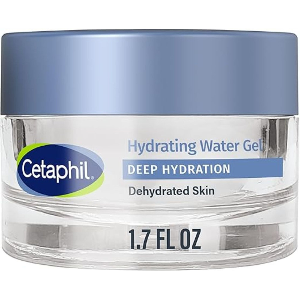 Cetaphil Deep Hydration Skin Restoring Water Gel With Hyaluronic And Polyglutamic Acid, Face Moisturizer, 72 Hour Hydration, For Dry, Dehydrated Sensitive Skin, Fragrance Free, 1.7 Oz, Fragrance Free