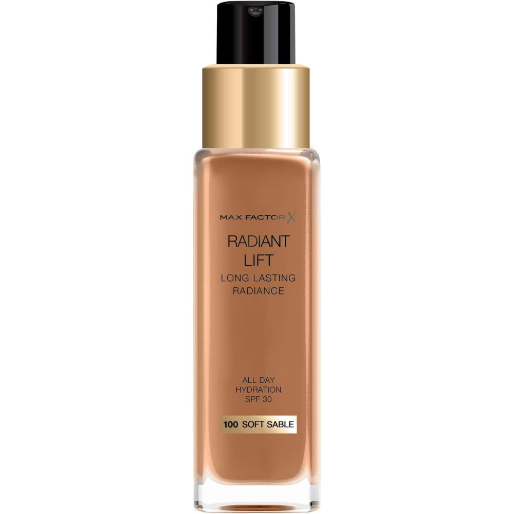 Max Factor Radiant Lift Foundation, 100 Soft Sable, 30 Ml
