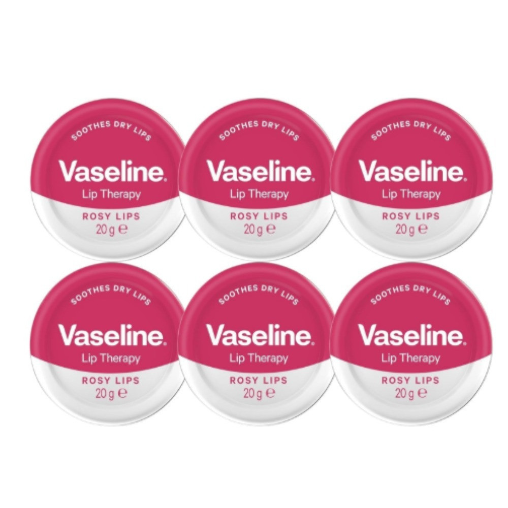 Vaseline Lip Therapy Rosy Lips - Moisturising Lip Balm With Rose Tint + Free Skincare Sample - Long-Lasting Hydration And Protection For Dry Lips - 20G Tin (6)