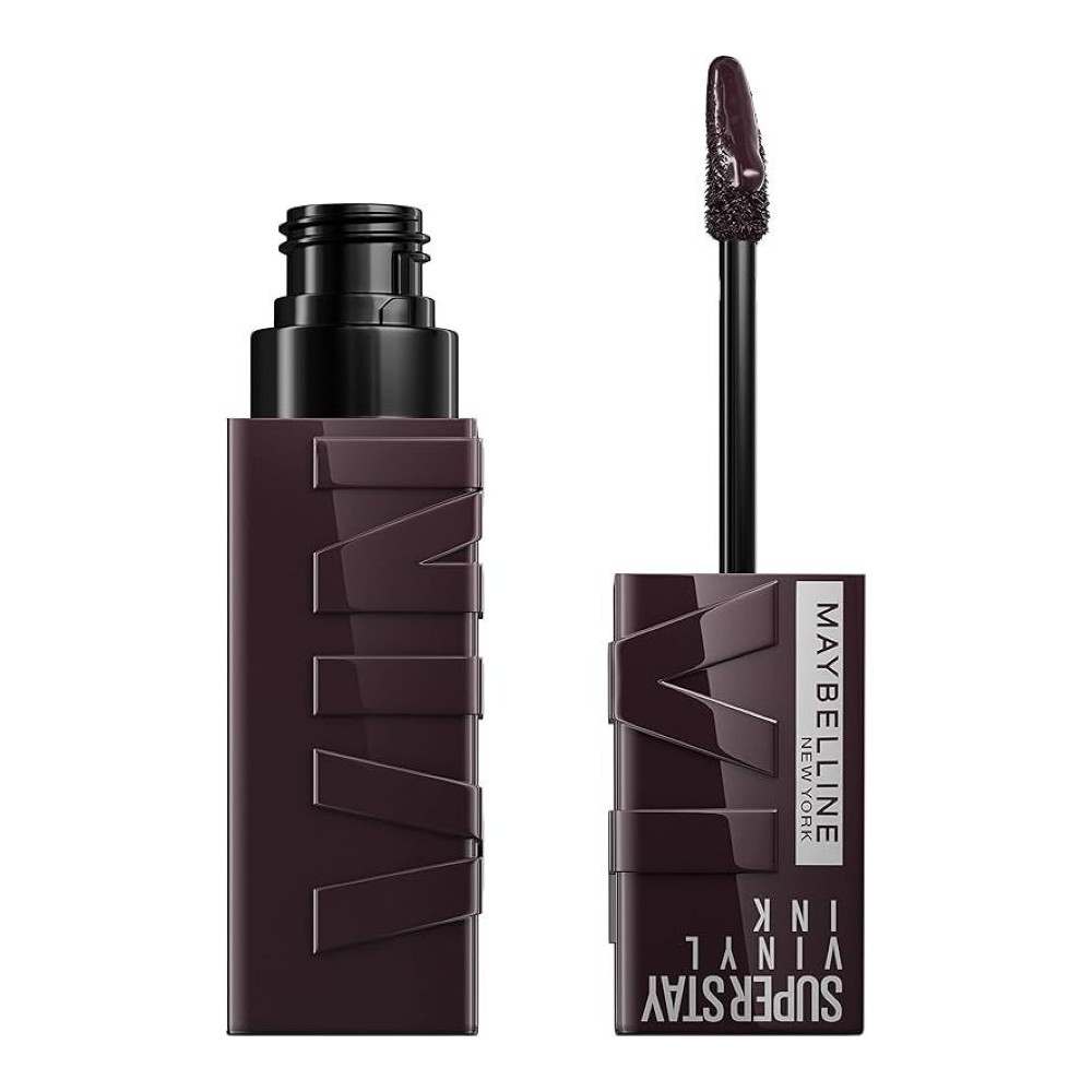 Maybelline Super Stay Vinyl Ink Longwear No-Budge Liquid Lipcolor, Highly Pigmented Color And Instant Shine, 140 Charged, Brown Lipstick, 0.14 Fl Oz, 1 Count