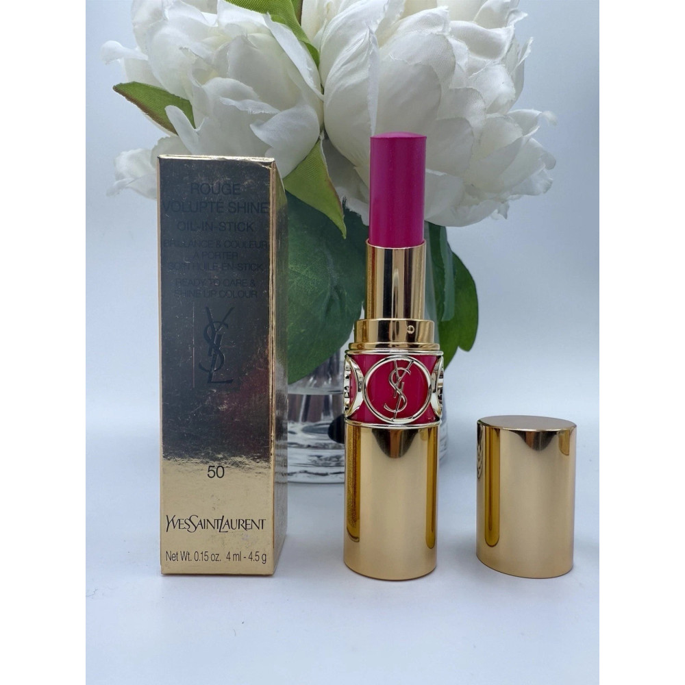 Yves Saint Laurent Ysl Rouge Volupte Shine Oil-In-Stick 50 Fuchsia Stiletto, 4.5G