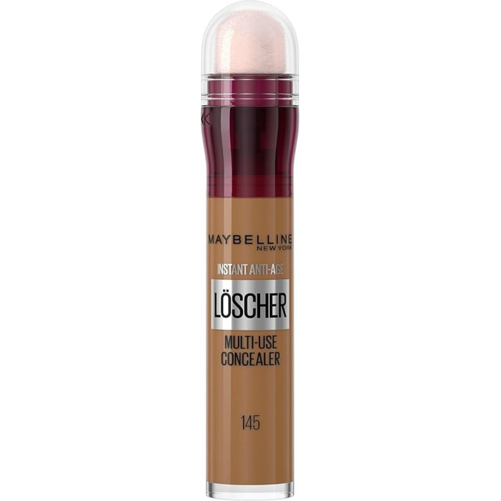 Maybelline New York Concealer, Instant Anti-Age Effect Concealer, Eraser With Micro Eraser Applicator, No. 145 Warm Olive, 6.8 Ml