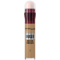 Maybelline New York Instant Anti Age Eraser Eye Concealer, Dark Circles And Blemish Concealer With Sponge, Multi-Use, Ultra Blendable Formula, 02 Nude, 6.8Ml