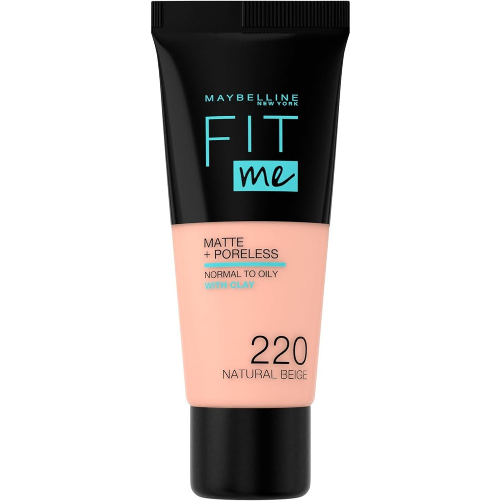 Maybelline New York Fit Me Matte And Poreless Face Foundation 220 Natural Beige
