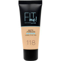 Maybelline New York Fit Me Matte And Poreless Foundation 118 Light Beige 30Ml