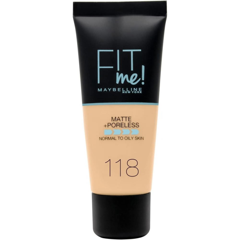 Maybelline New York Fit Me Matte And Poreless Foundation 118 Light Beige 30Ml