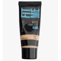 Maybelline Fit Me Matte + Poreless Liquid Foundation, Spf 17, Shade 112 Natural Ivory, 30Ml