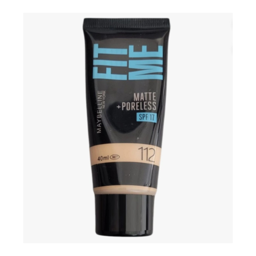 Maybelline Fit Me Matte + Poreless Liquid Foundation, Spf 17, Shade 112 Natural Ivory, 30Ml