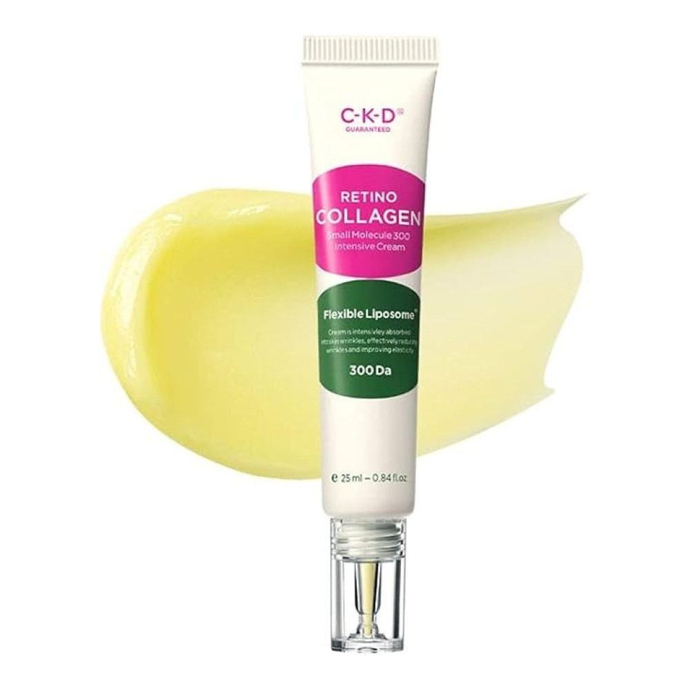 Ckd Guaranteed Retinol Collagen Small Molecule 300 Intensive Cream, 25Ml, Only Night Wrinkle Care Cream, Strengthen Skin Penetration, Improve Wrinkles