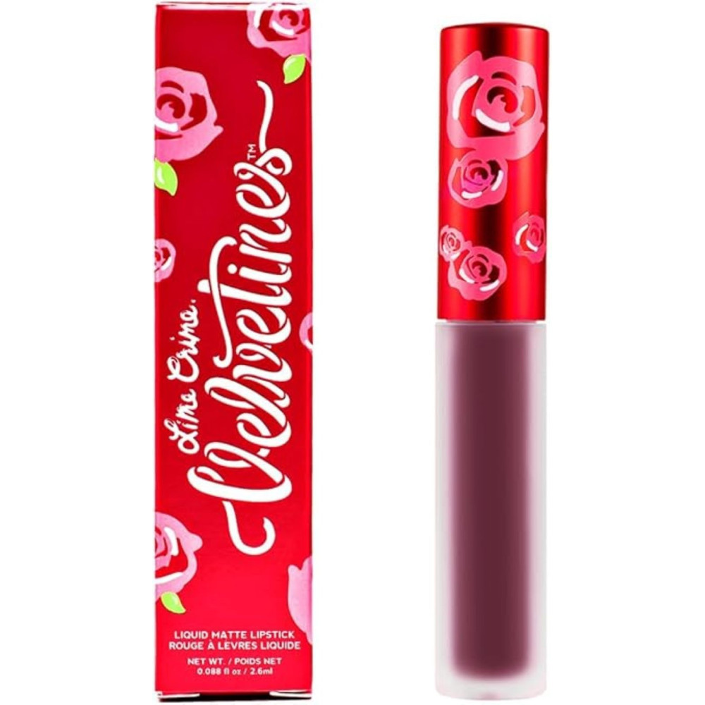 Lime Crime Velvetines Fetish Deep Plum Matte Liquid Lipstick Authentic Cosmetics, 2.6 Ml