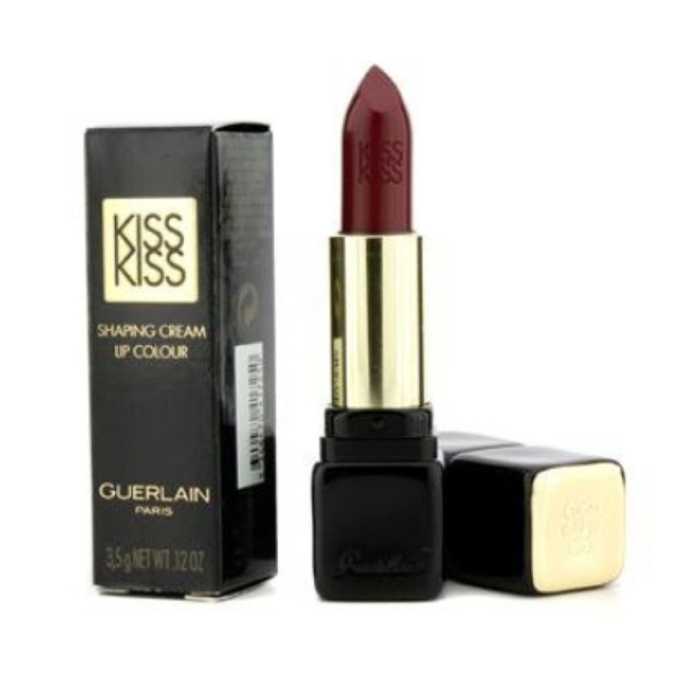Guerlain Kiss-Kiss Shaping Cream Lip Color Lipstick For Women, No. 328 Red Hot, 0.12 Ounce