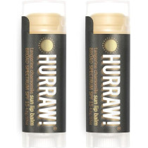 Hurraw! Sun Lip Balm (Zinc Oxide Protection, Broad Spectrum Spf 15, Tangerine, Chamomile), Organic, Certified Vegan, Gluten Free. Non-Gmo, All-Natural. Bee, Shea, Soy And Palm Free, 2 Pack