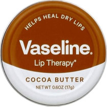 Vaseline Lip Therapy Balm Tin Cocoa Butter, 0.6 Oz