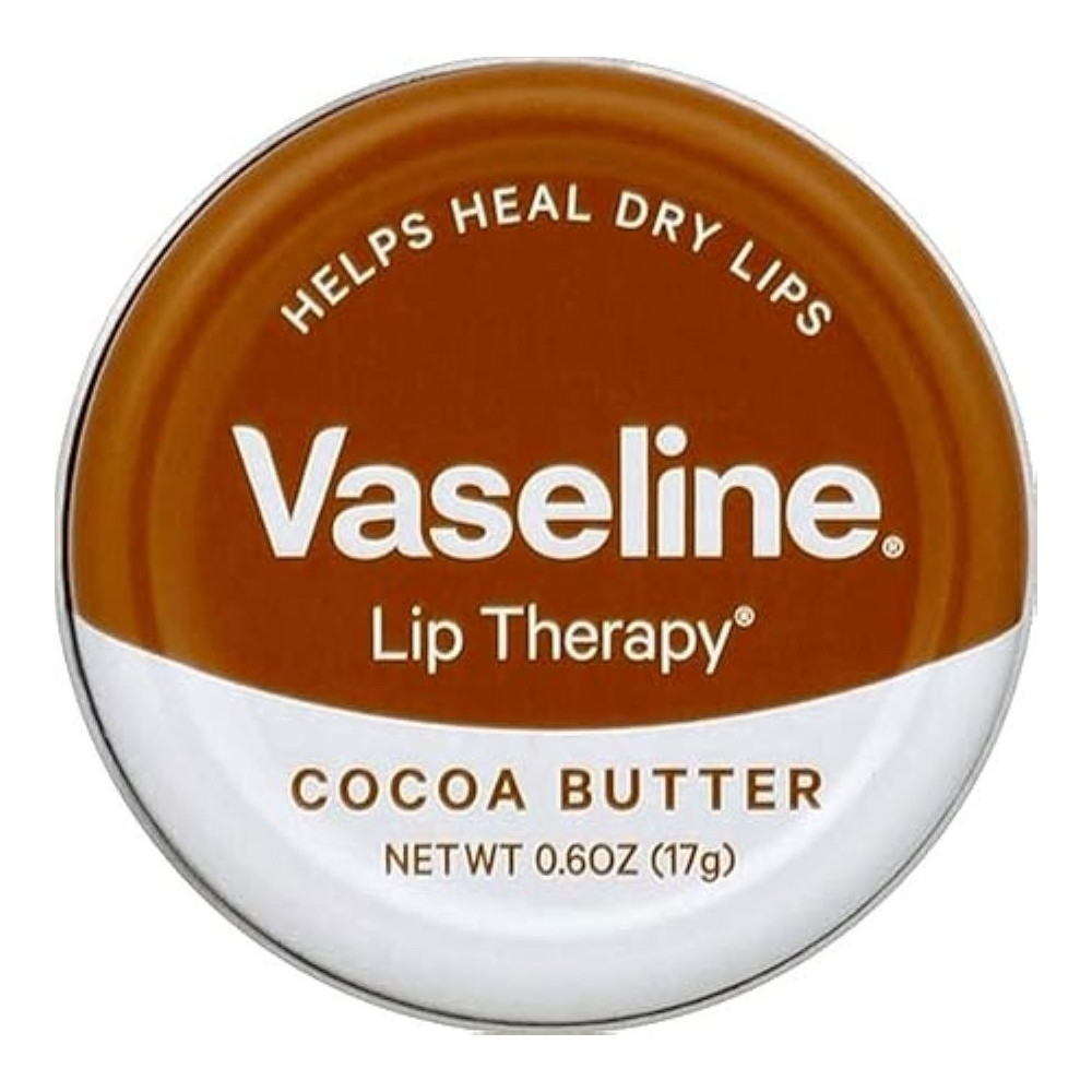 Vaseline Lip Therapy Balm Tin Cocoa Butter, 0.6 Oz