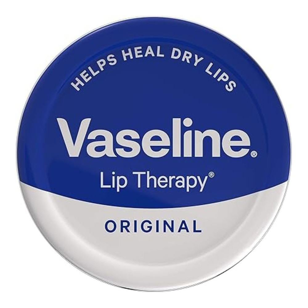 Vaseline Lip Therapy Petroleum Jelly Original For Men - 0.7 Oz Lip Balm