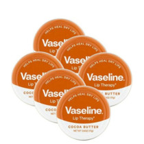 Vaseline 6-Piece Cocoa Butter Lip Therapy, 0.6 Ounce