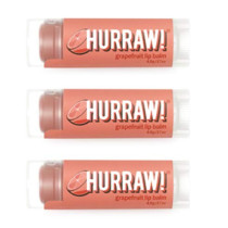 Hurraw! Grapefruit Lip Balm, 3 Pack