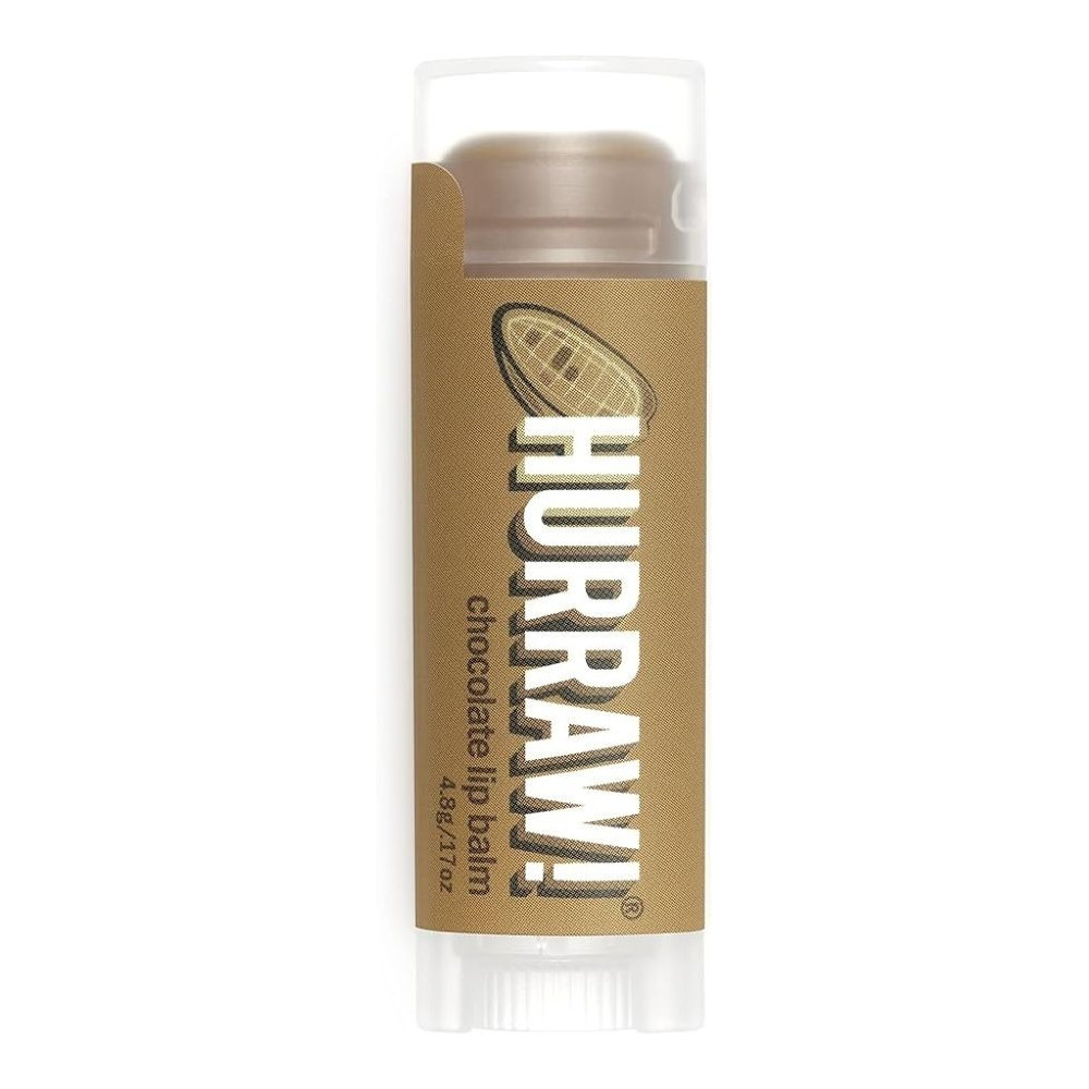Hurraw! Chocolate Lip Balm, Organic, Certified Vegan, Cruelty And Gluten Free. Non-Gmo, 100Percentage Natural Ingredients. Bee, Shea, Soy And Palm Free