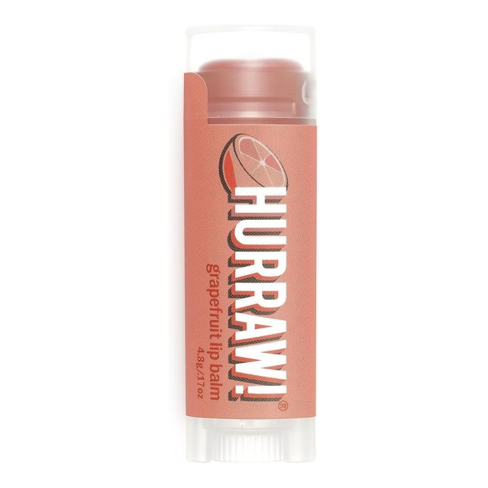 Hurraw! Grapefruit Lip Balm, Organic, Certified Vegan, Cruelty And Gluten Free. Non-Gmo, 100Percentage Natural Ingredients. Bee, Shea, Soy And Palm Free