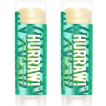 Hurraw! Coconut, Mint, Lemongrass (Pitta) Lip Balm, Organic, Certified Vegan, Cruelty And Gluten Free. Non-Gmo, 100Percentage Natural Ingredients, Bee, Shea, Soy And Palm Free, 2 Pack