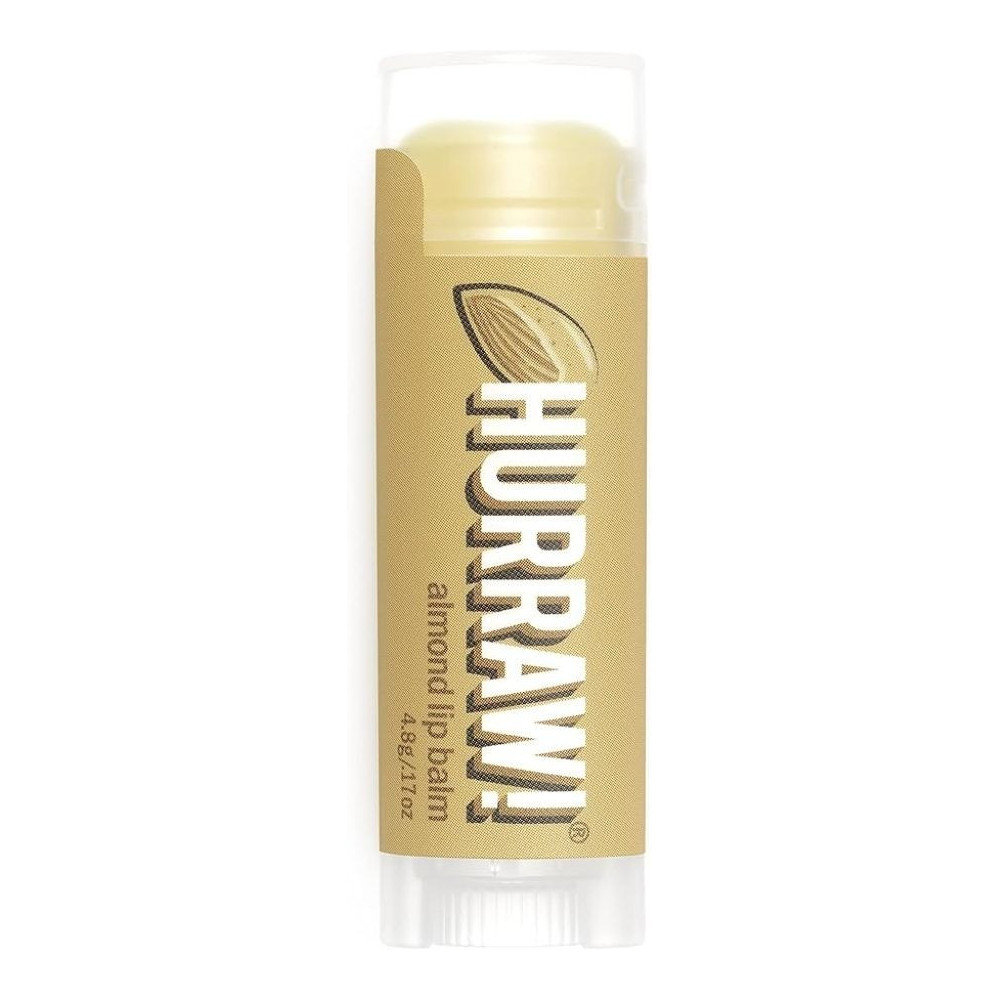 Hurraw! Almond Lip Balm, Organic, Certified, Vegan, Certified Cruelty Free, Non-Gmo, Gluten Free, All Natural, 4.8G