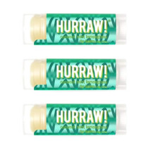 Hurraw! Coconut, Mint, Lemongrass (Pitta) Lip Balm, Organic, Certified Vegan, Cruelty And Gluten Free. Non-Gmo, 100Percentage Natural Ingredients. Bee, Shea, Soy And Palm Free, 3 Pack
