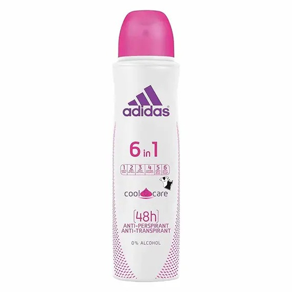 Adidas 6In1 Cool & Care For Women Body Spray 150Ml
