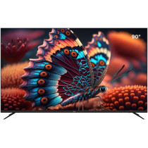 JVC 90 Inch Edgeless 4K UHD QLED Official Google TV smart TV With Dolby Vision Atmos, Bluetooth Remote with Voice commands- 2024 model- LT-90NQ7155