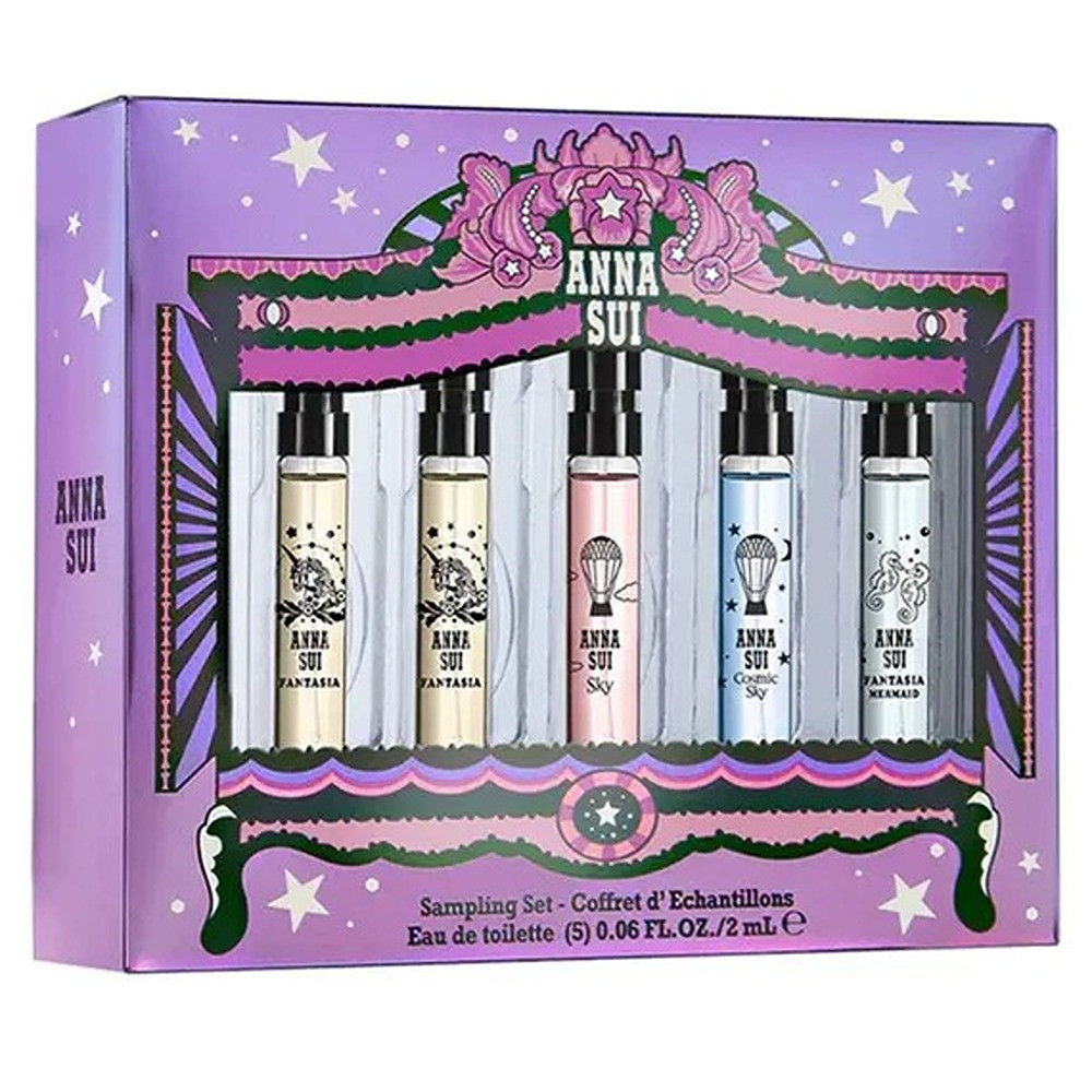 Anna Sui For Women Eau De Toilette Cosmic Sky,Sky, Fantasia Mermaid, Fantasia, Fantasia 5 X 2Ml
