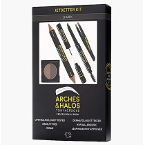 Arches And Halos Jetsetter Dark Women Eyebrow Kit Set