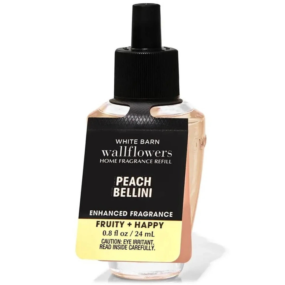 Bath & Body Works Peach Bellini White Barn Wallflowers Home Fragrance Refill, 24Ml