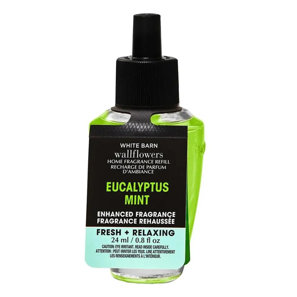 Bath & Body Works Eucalyptus Mint White Barn Wallflowers Home Fragrance Refill, 24Ml