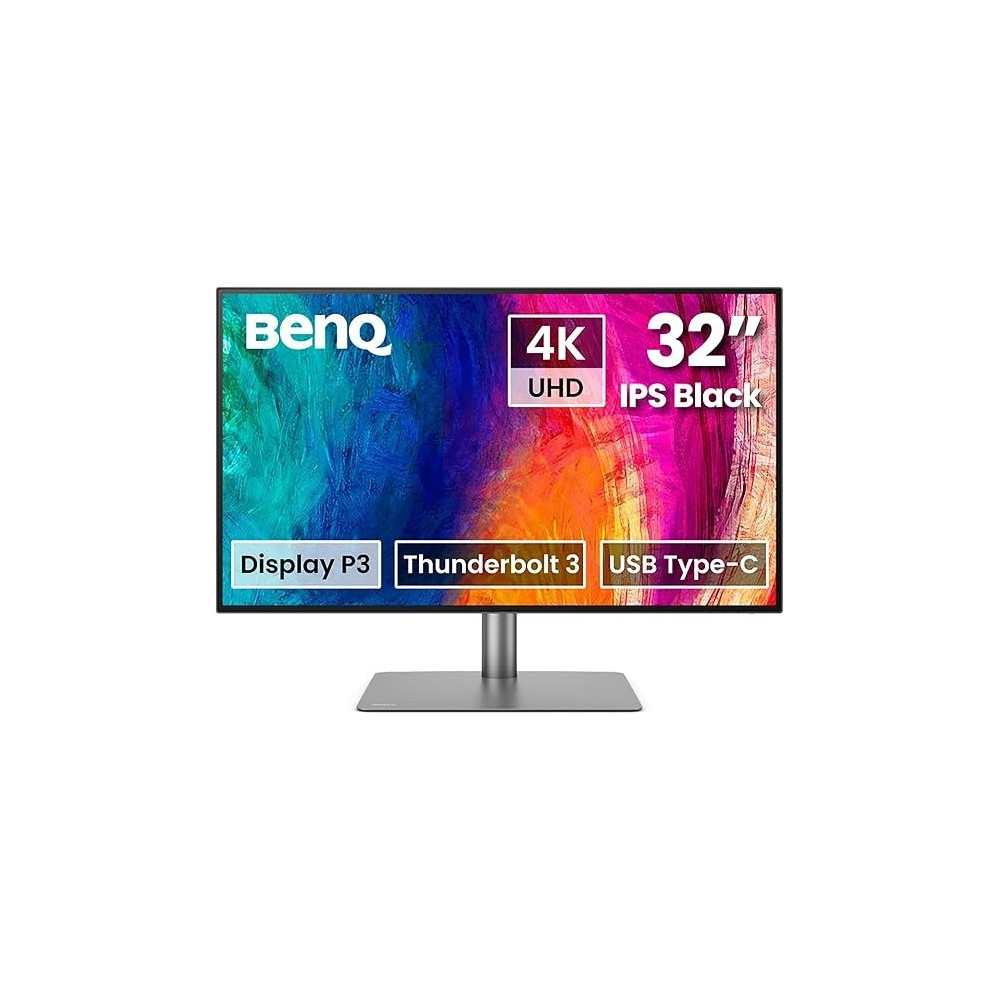 BenQ 32 Inch 4K IPS Black UHD Thunderbolt Monitor For MacBook, Black