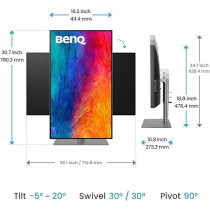 BenQ 32 Inch 4K IPS Black UHD Thunderbolt Monitor For MacBook, Black