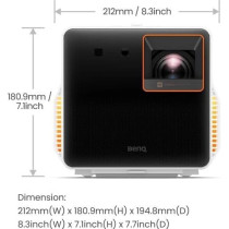 BenQ True 4K UHD 4LED Gaming Projector, White