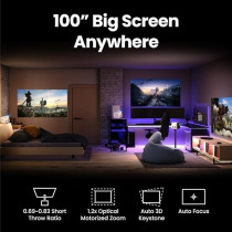 BenQ True 4K UHD 4LED Gaming Projector, White
