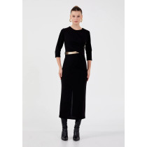 Mid-Length Midi Viscose Column Regular Casual Dress