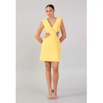 Sleeveless Mini Crepe...