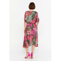 Mid-Length Midi Satin Column Regular Casual Dress