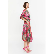 Mid-Length Midi Satin Column Regular Casual Dress