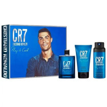 Cristiano Ronaldo Cr7 Play It Cool For Men Eau De Toilette 100Ml, Shower Gel 150Ml, Body Spray 150Ml