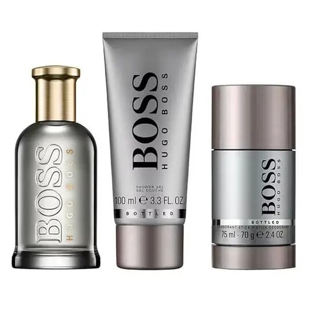 Hugo Boss Boss Bottled For Men Set Eau De Parfum 100Ml + Shower Gel 100Ml + Deodorant Stick 75Ml
