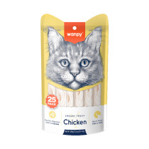 Wanpy 14g x 25pc Creamy Lickable Cat Treats Chicken